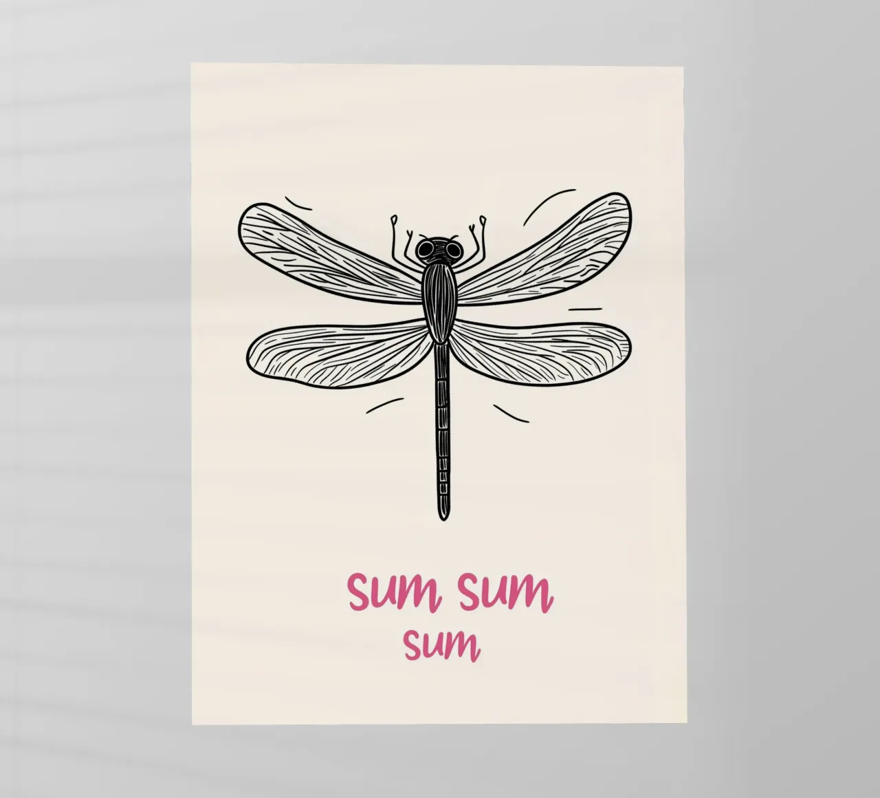 Volo della libellula Sum-Sum pellicola backlit da Carinaprint