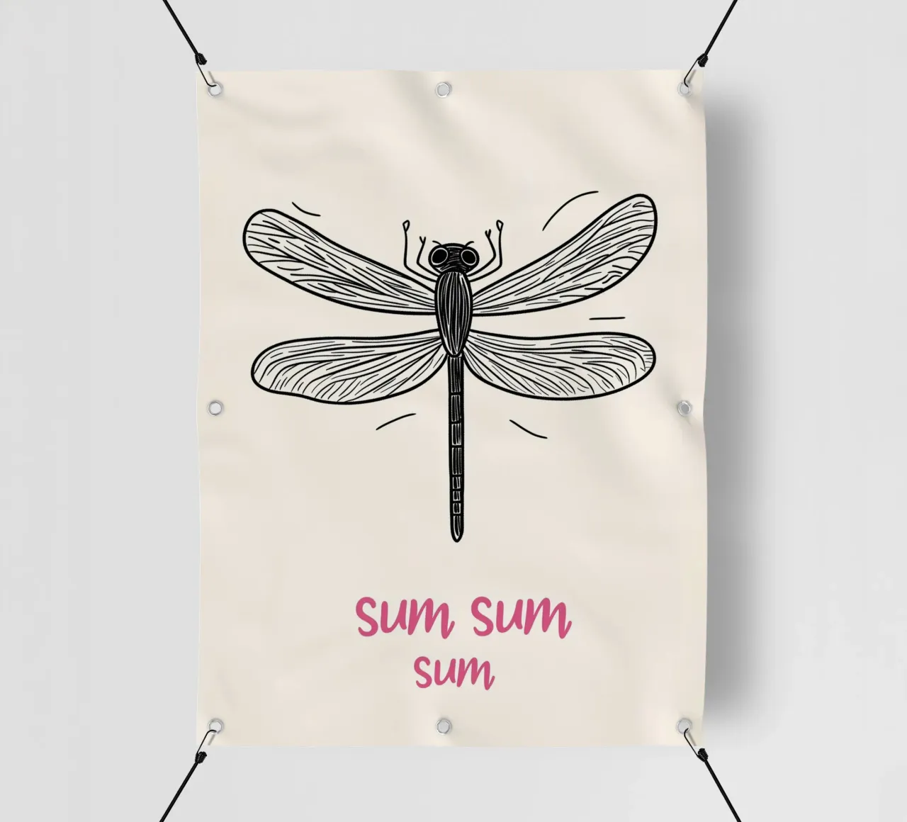 Volo della libellula Sum-Sum telo in pvc da Carinaprint