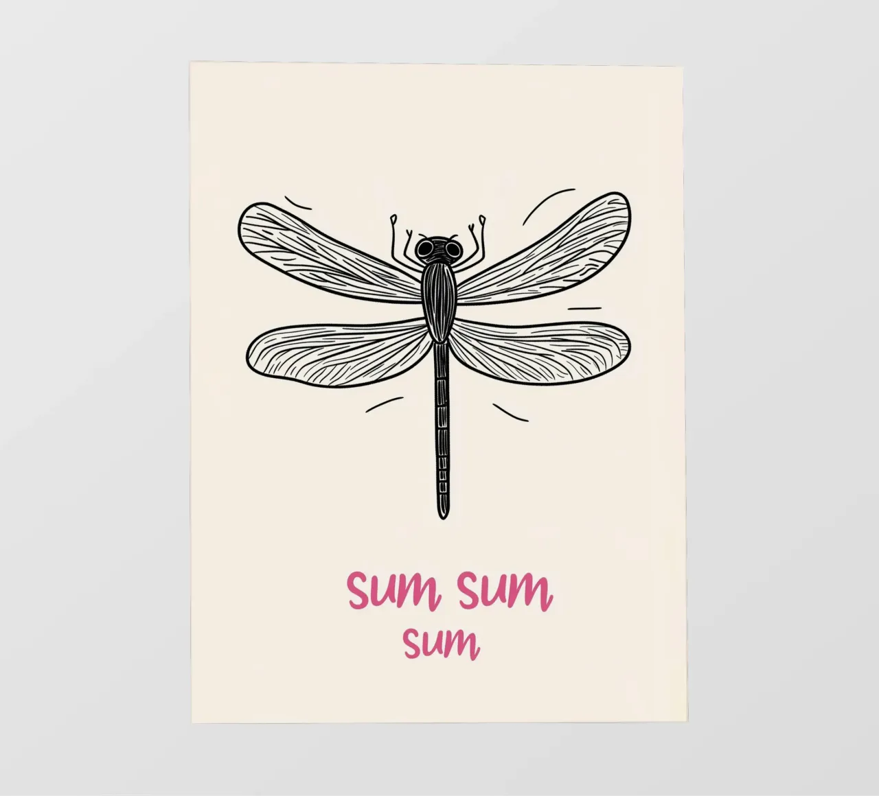 Volo della libellula Sum-Sum telo in pvc da Carinaprint