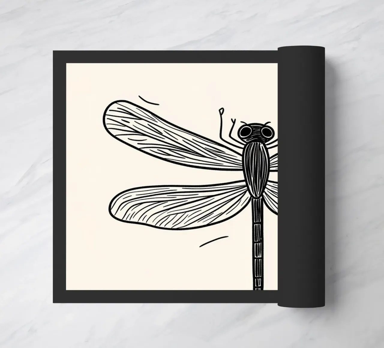 Volo della libellula Sum-Sum zerbino da Carinaprint