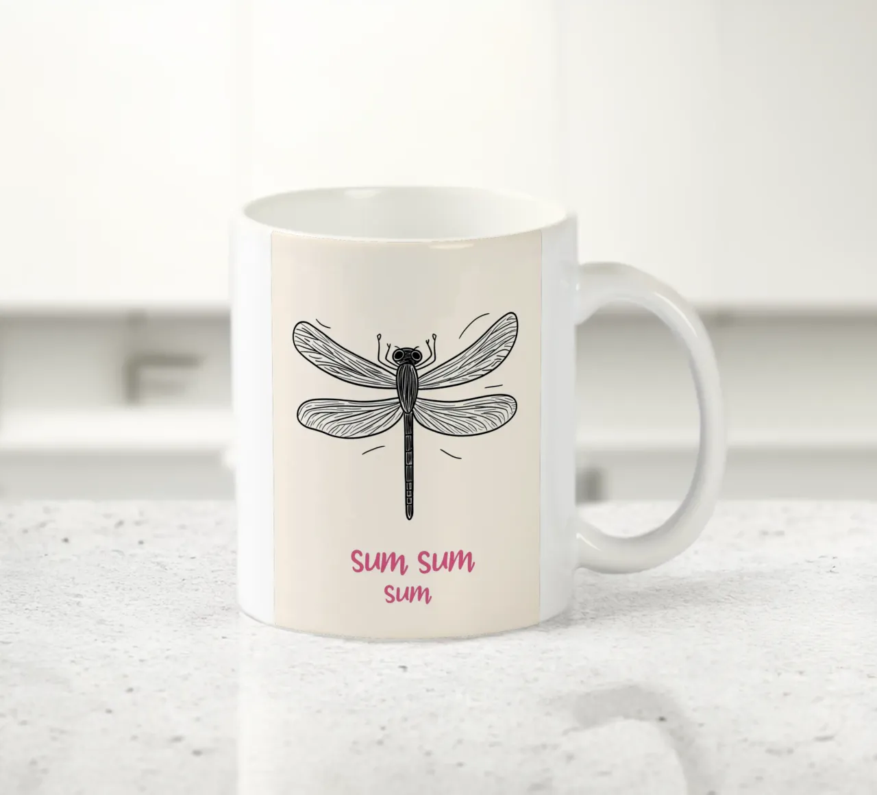 Volo della libellula Sum-Sum tazza in ceramica da Carinaprint