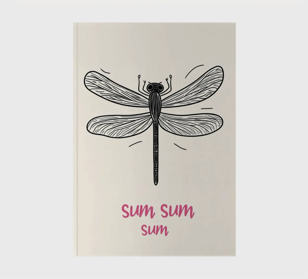 Vol de libellules sum-sum carnet de notes de Carinaprint