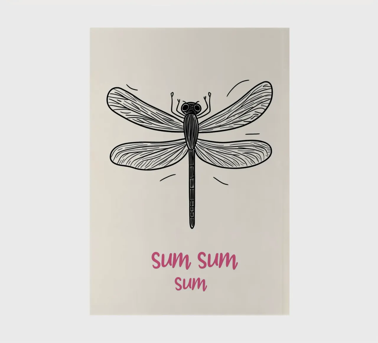 Volo della libellula Sum-Sum diario da Carinaprint