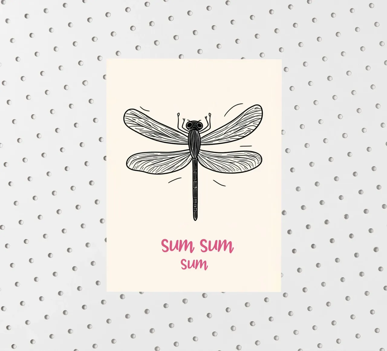 Vol de libellules sum-sum autocollant de Carinaprint