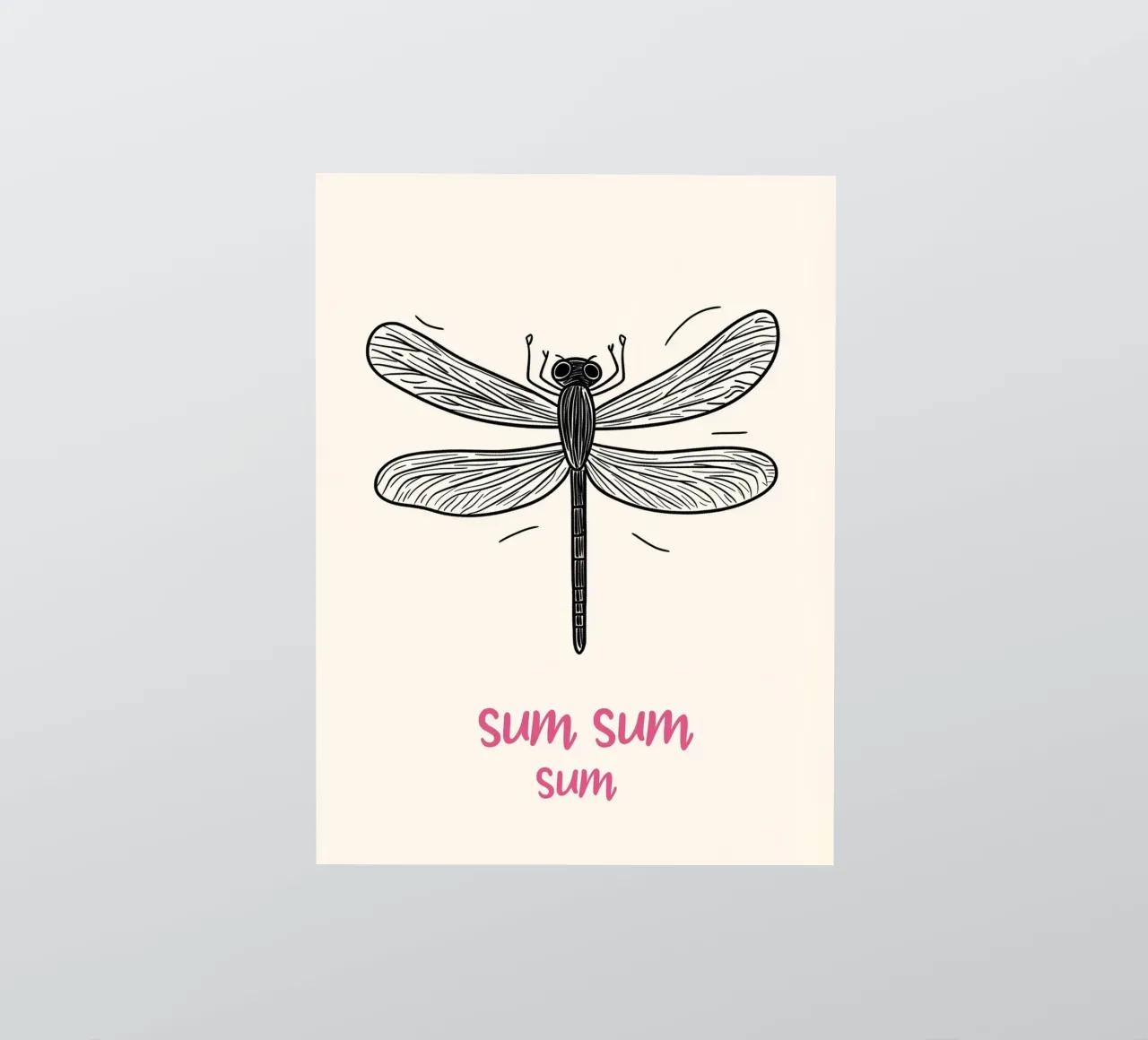 Vol de libellules sum-sum autocollant de Carinaprint