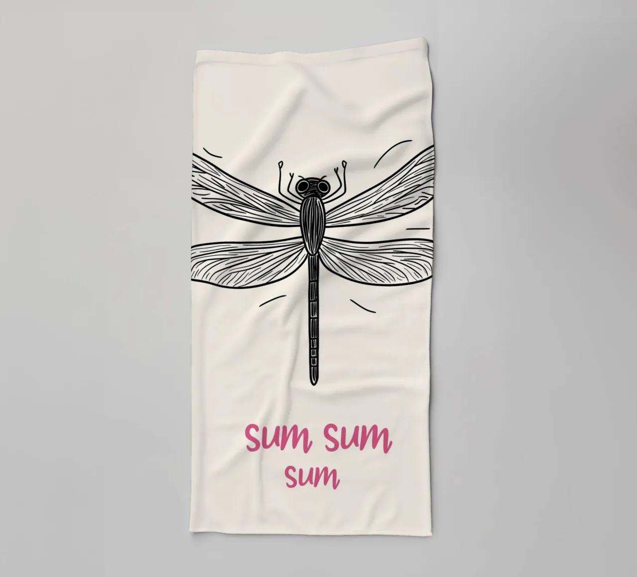Sum-Sum Libellen Flug Handtuch von Carinaprint