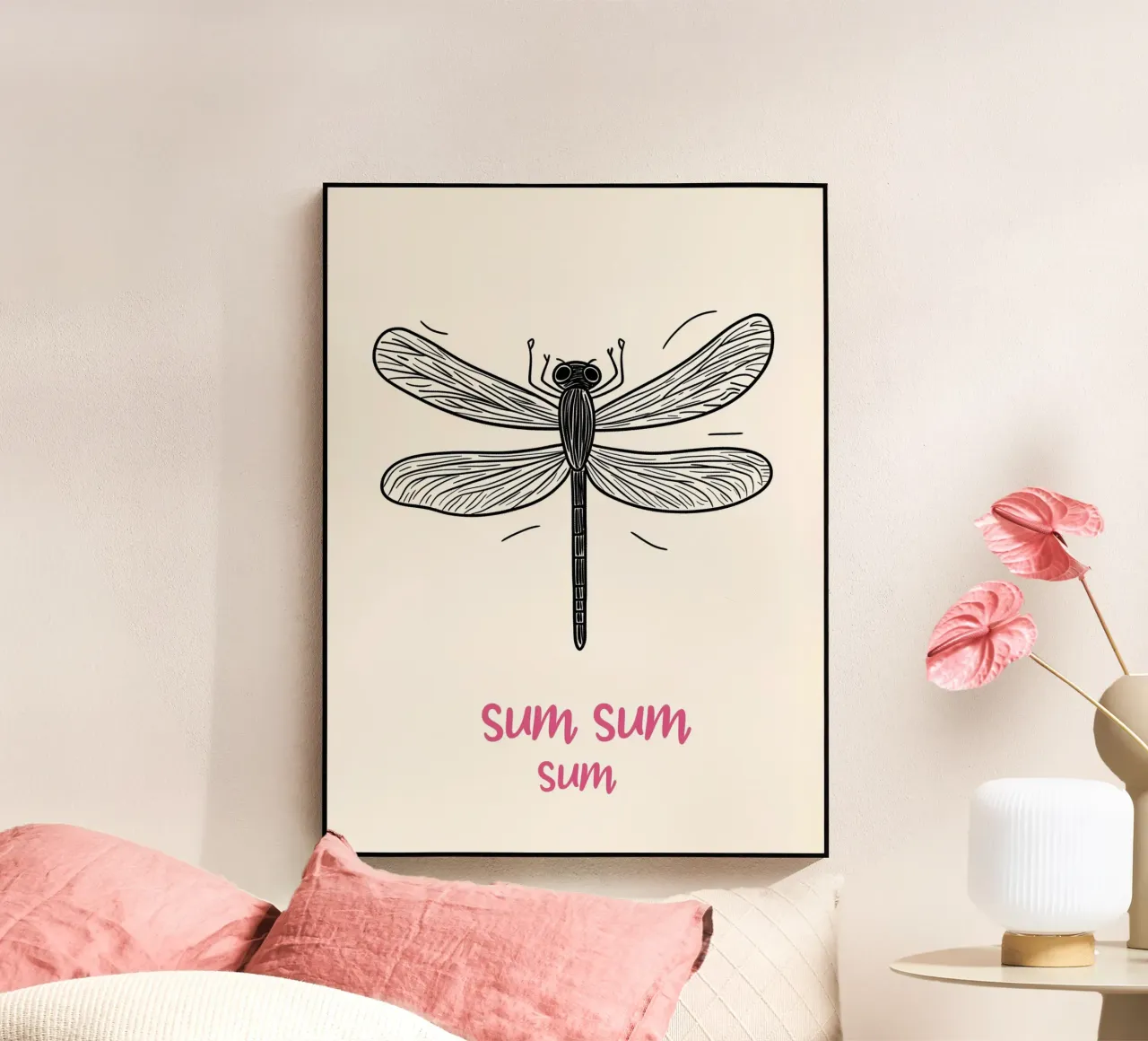 Volo della libellula Sum-Sum plexiglass da Carinaprint