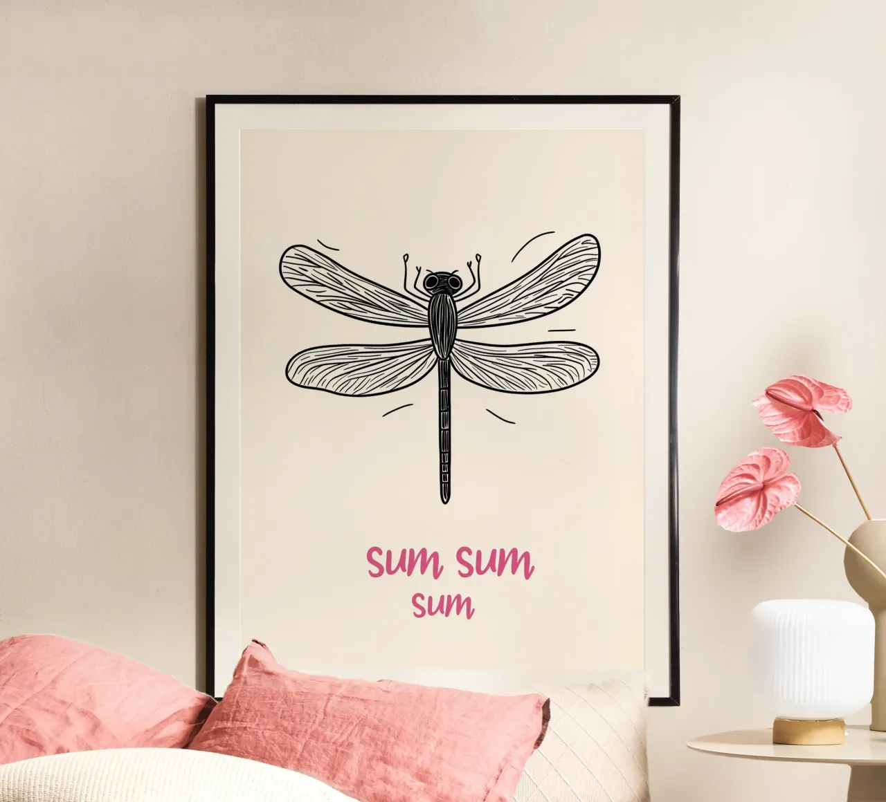 Volo della libellula Sum-Sum carta hahnemühle da Carinaprint