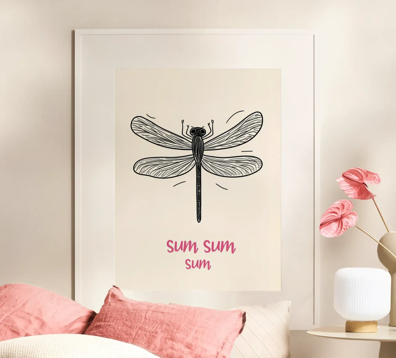 Volo della libellula Sum-Sum carta hahnemühle da Carinaprint
