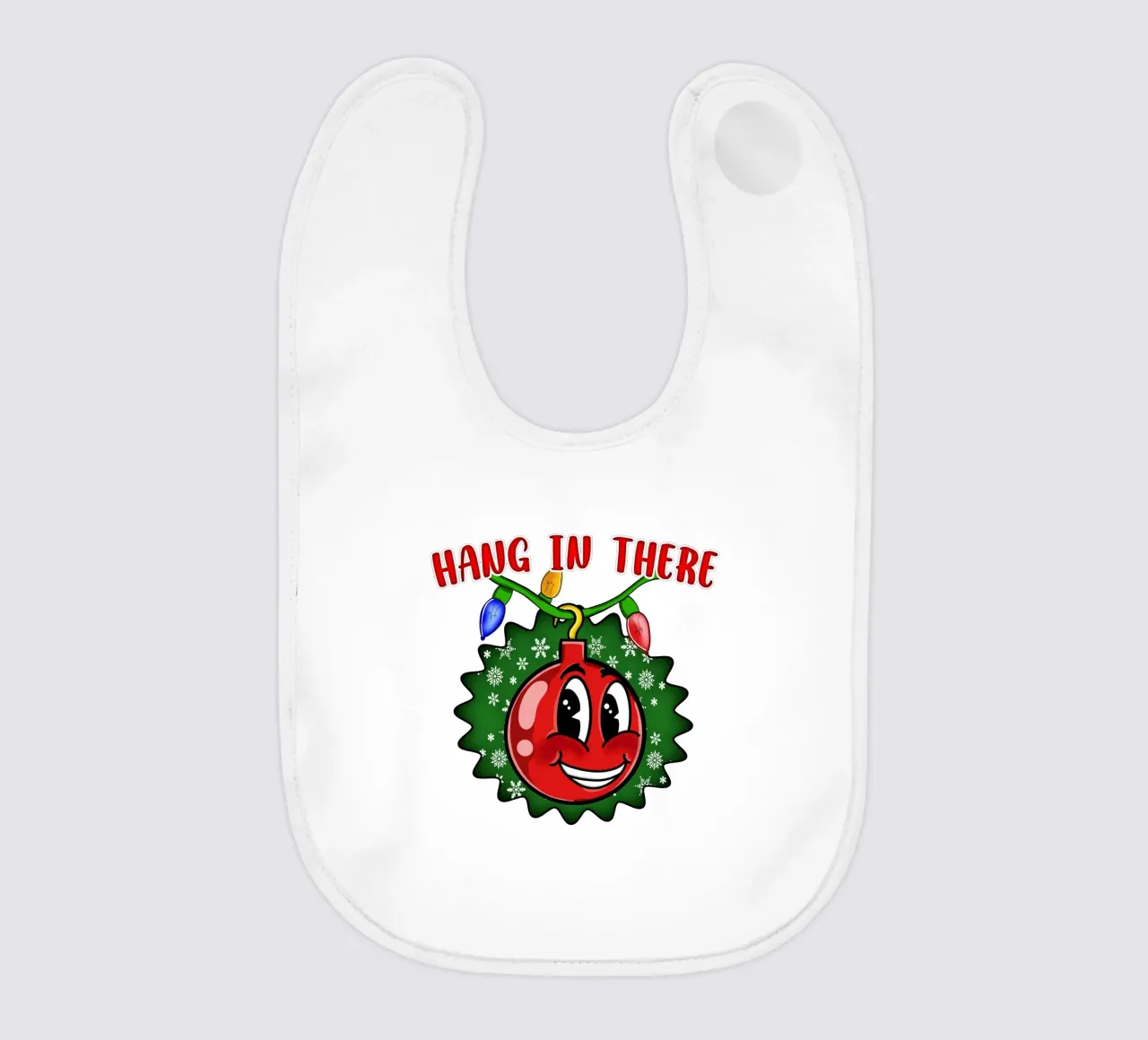 Palla di Natale "Hang in There" - Decorazioni festive d'ispirazione bavaglino da sillyindustries