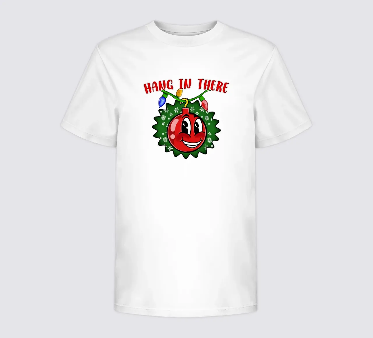 Hang in There Weihnachtskugel Inspirational Holiday Decor Kinder T-Shirt von sillyindustries