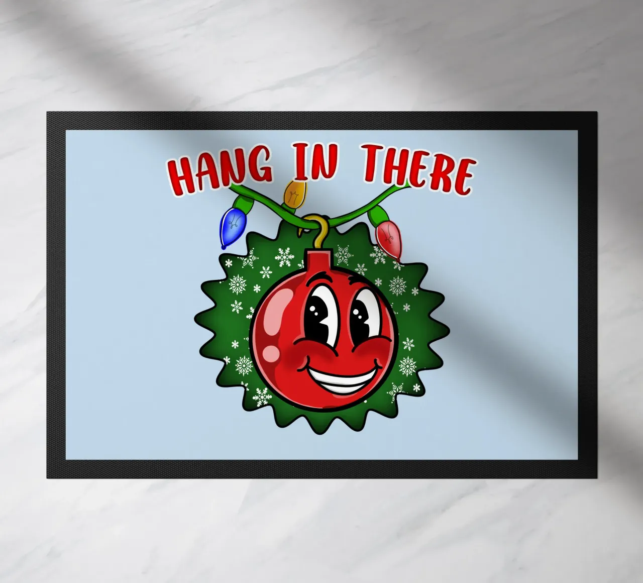 Palla di Natale "Hang in There" - Decorazioni festive d'ispirazione zerbino da sillyindustries