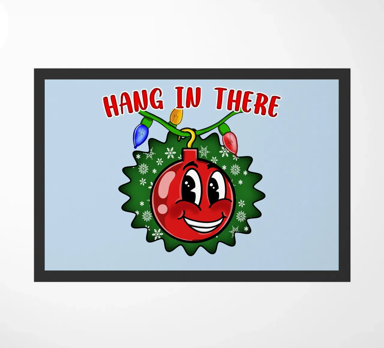 Palla di Natale "Hang in There" - Decorazioni festive d'ispirazione zerbino da sillyindustries