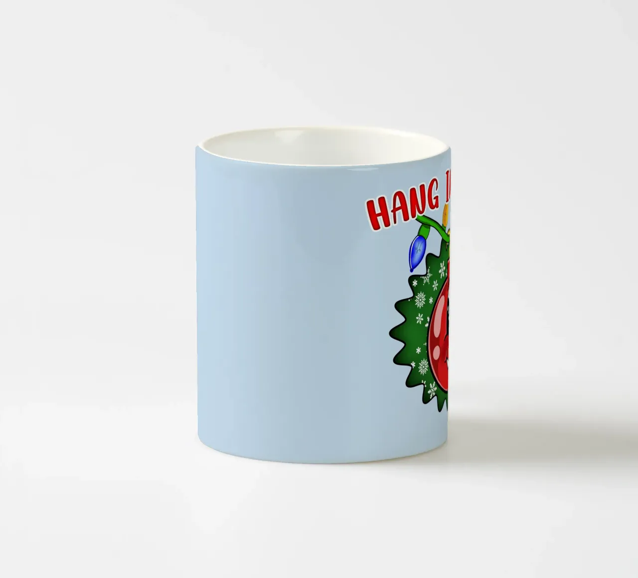 Palla di Natale "Hang in There" - Decorazioni festive d'ispirazione tazza in ceramica da sillyindustries