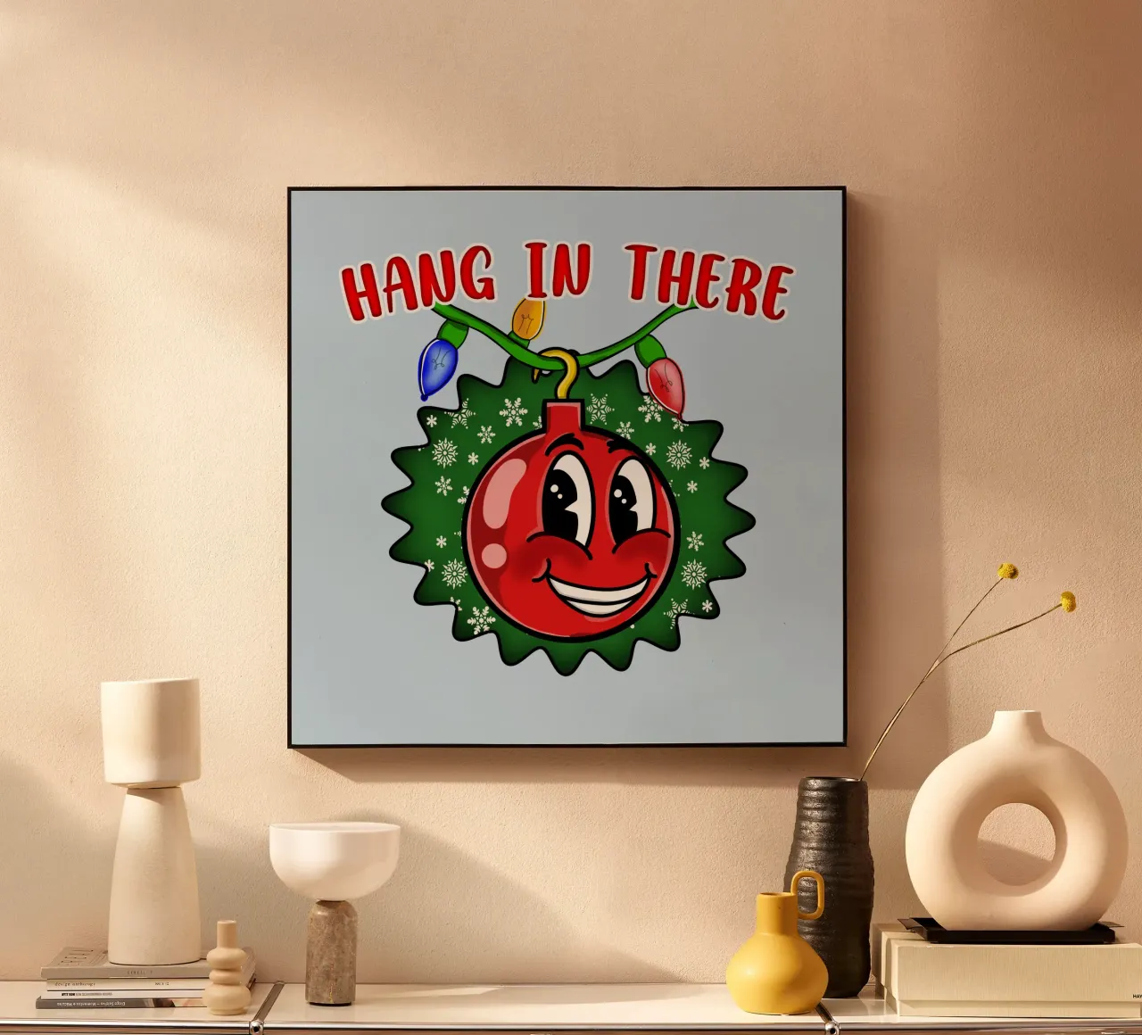 Palla di Natale "Hang in There" - Decorazioni festive d'ispirazione plexiglass da sillyindustries