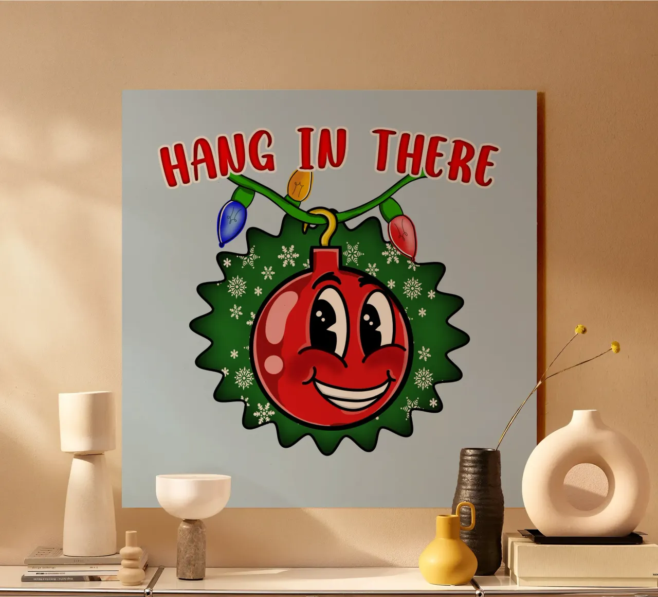 Palla di Natale "Hang in There" - Decorazioni festive d'ispirazione plexiglass da sillyindustries