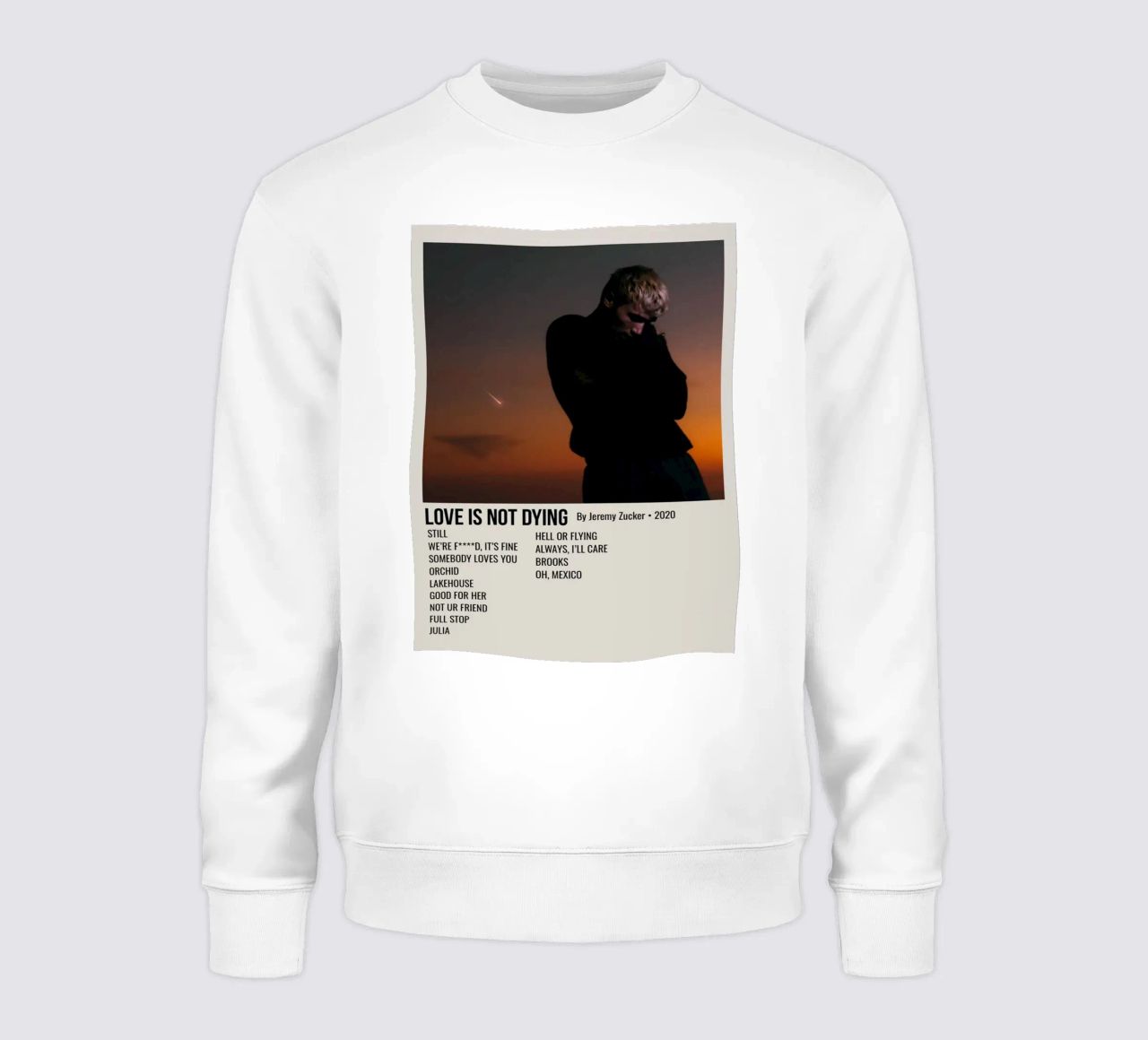 LOVE IS NOT DYING By Jeremy Zucker 2020 felpa da SoundStudio