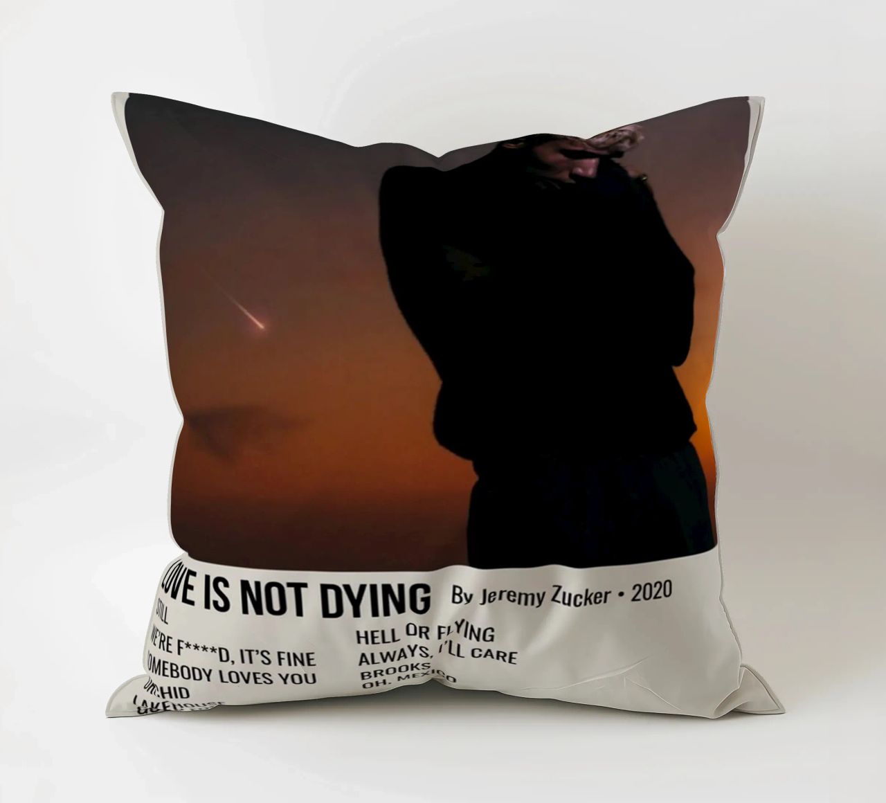 LOVE IS NOT DYING By Jeremy Zucker 2020 cuscino da SoundStudio
