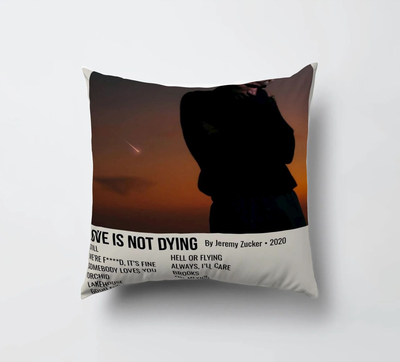 LOVE IS NOT DYING By Jeremy Zucker 2020 cuscino da SoundStudio