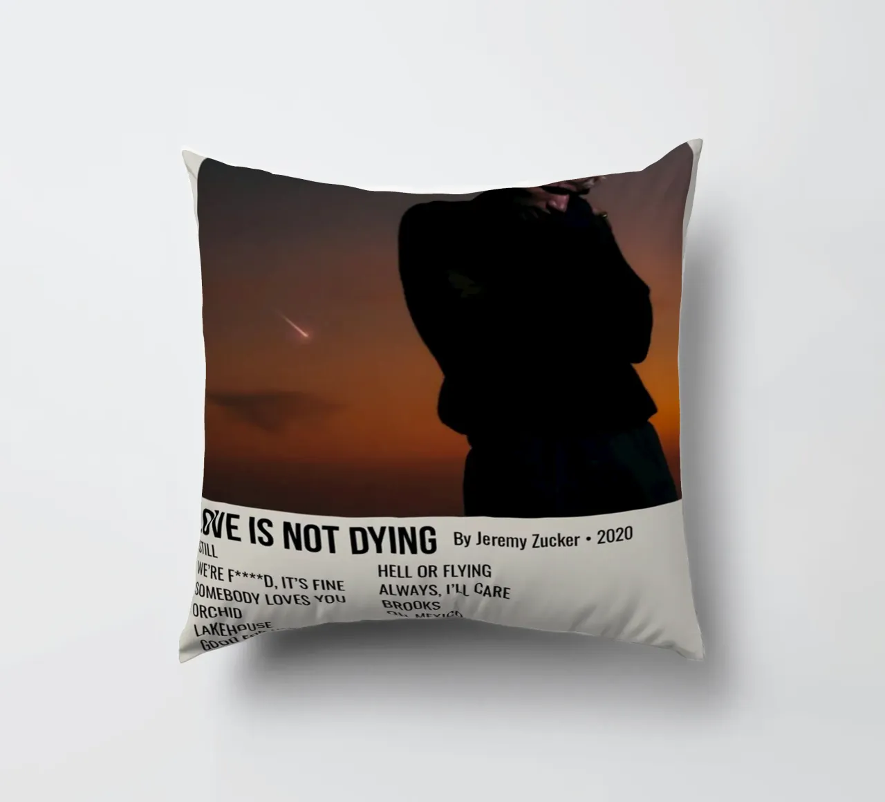 LOVE IS NOT DYING By Jeremy Zucker 2020 Kissen von SoundStudio