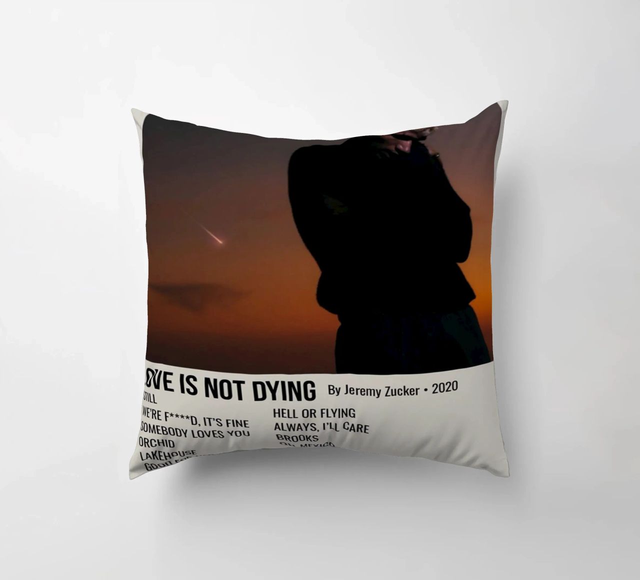 LOVE IS NOT DYING By Jeremy Zucker 2020 cuscino da SoundStudio