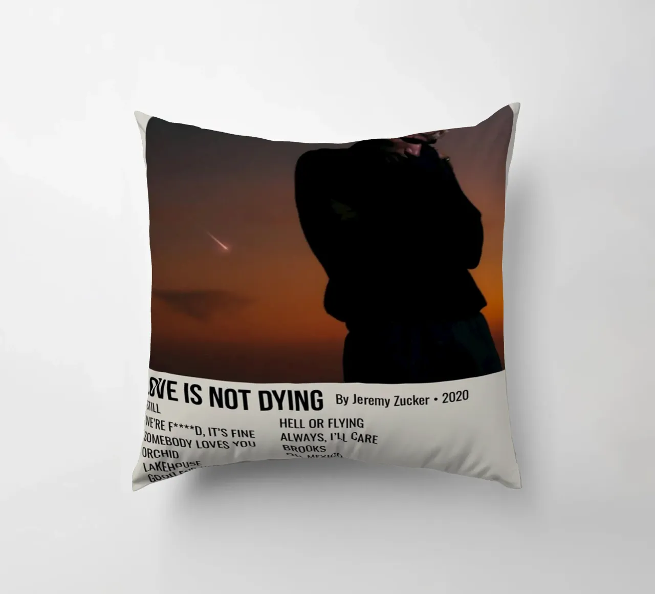 LOVE IS NOT DYING By Jeremy Zucker 2020 Kissen von SoundStudio