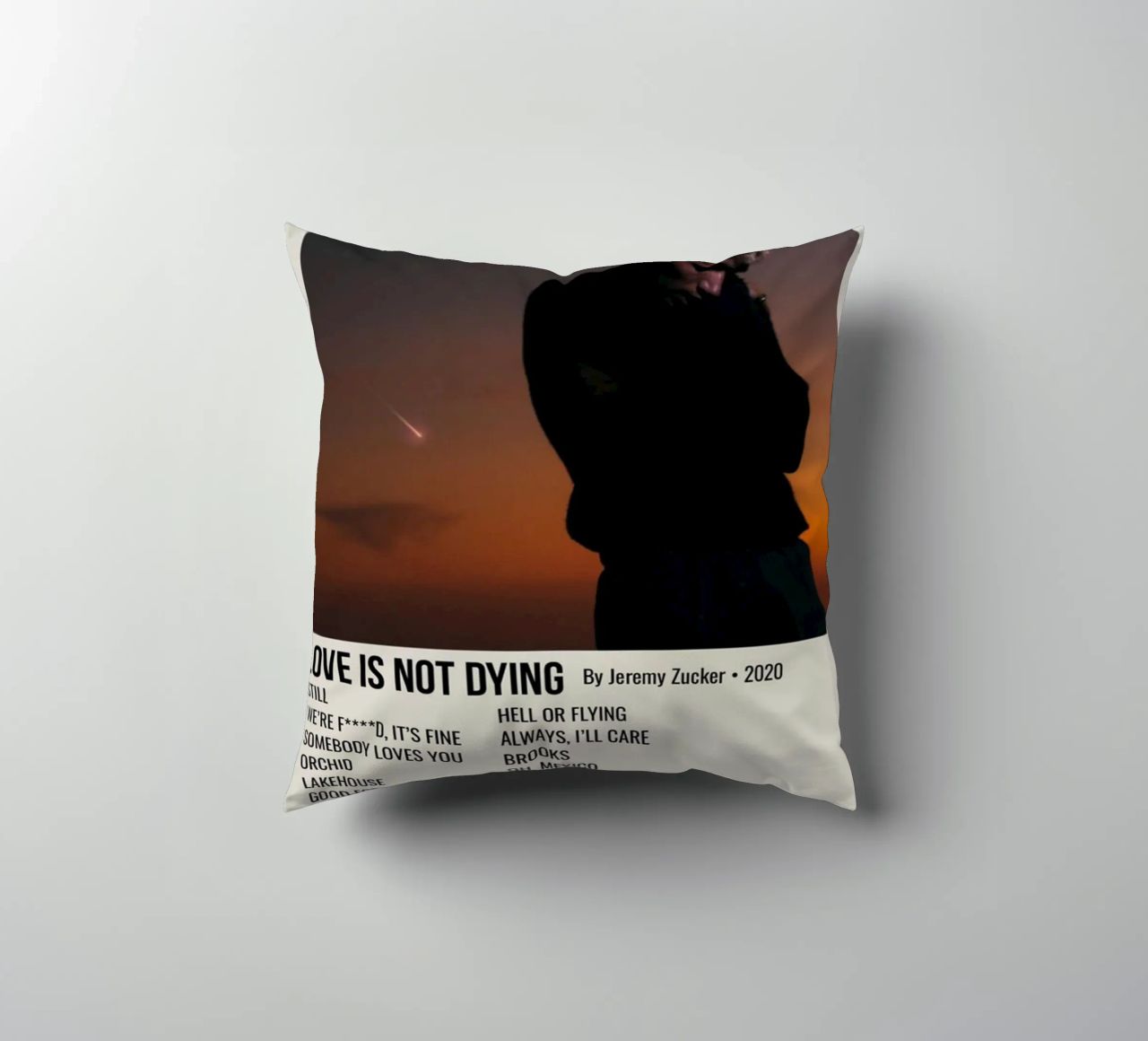 LOVE IS NOT DYING By Jeremy Zucker 2020 cuscino da SoundStudio