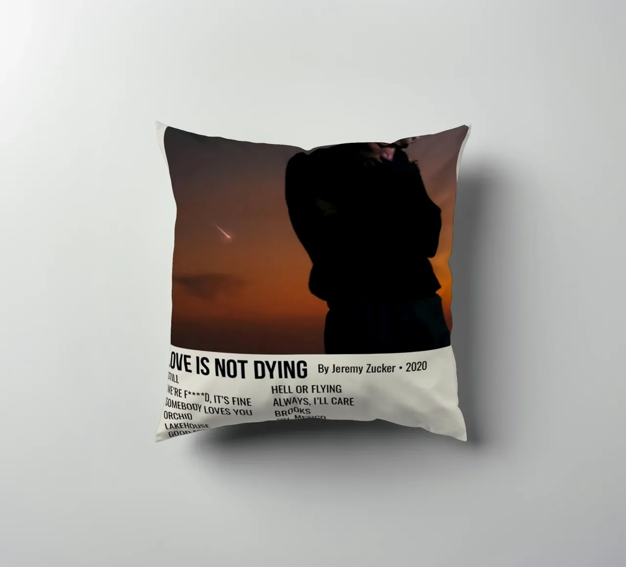 LOVE IS NOT DYING By Jeremy Zucker 2020 Kissen von SoundStudio
