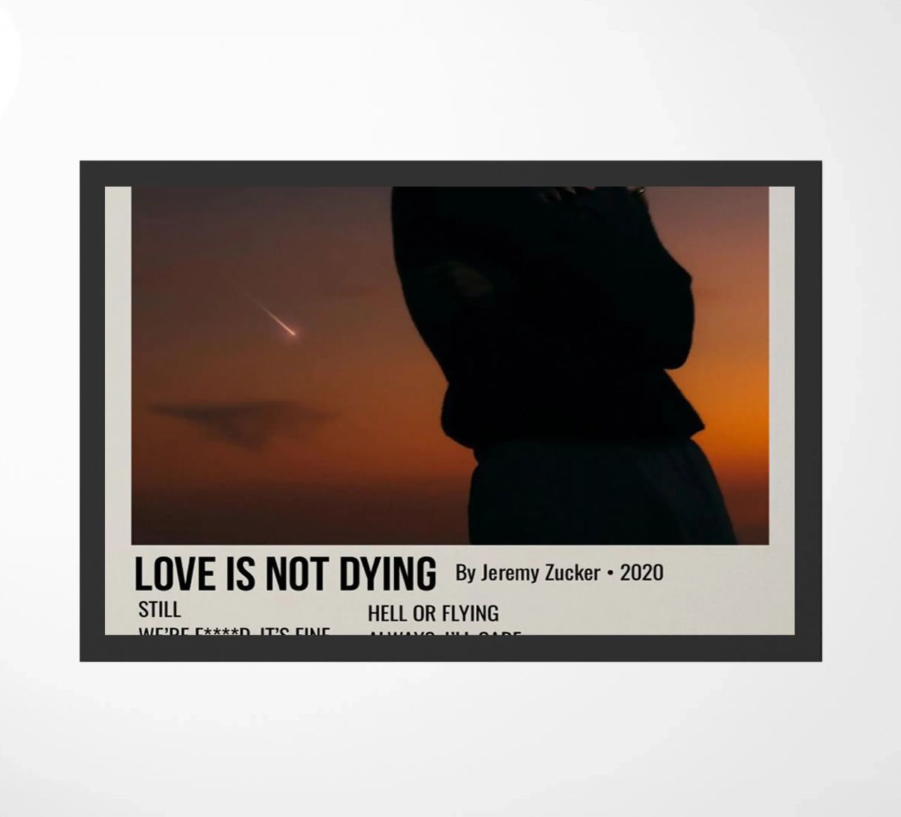 LOVE IS NOT DYING By Jeremy Zucker 2020 zerbino da SoundStudio
