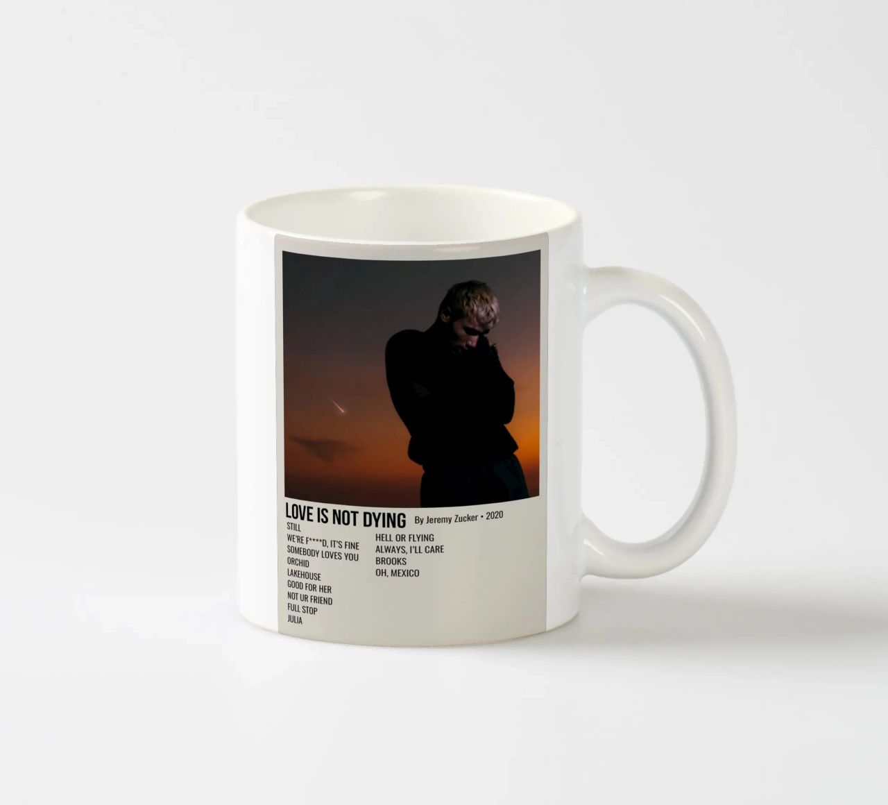 LOVE IS NOT DYING By Jeremy Zucker 2020 tazza in ceramica da SoundStudio