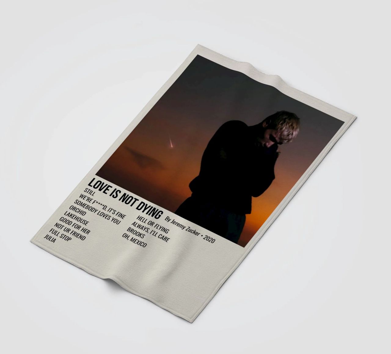 LOVE IS NOT DYING By Jeremy Zucker 2020 coperta in pile da SoundStudio