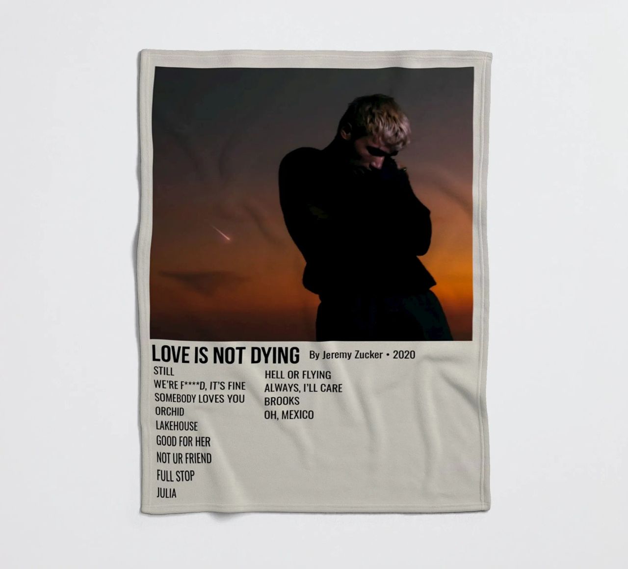 LOVE IS NOT DYING By Jeremy Zucker 2020 coperta in pile da SoundStudio