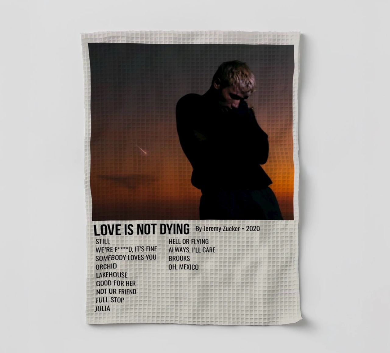LOVE IS NOT DYING By Jeremy Zucker 2020 canovaccio da cucina da SoundStudio