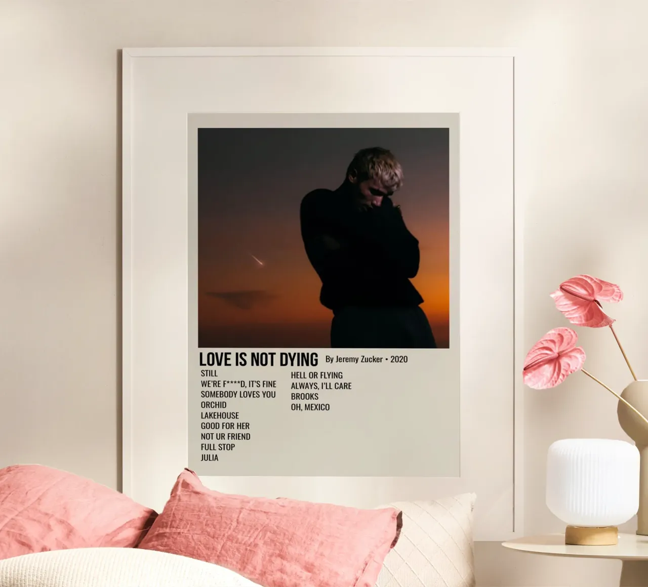 LOVE IS NOT DYING By Jeremy Zucker 2020 poster da SoundStudio