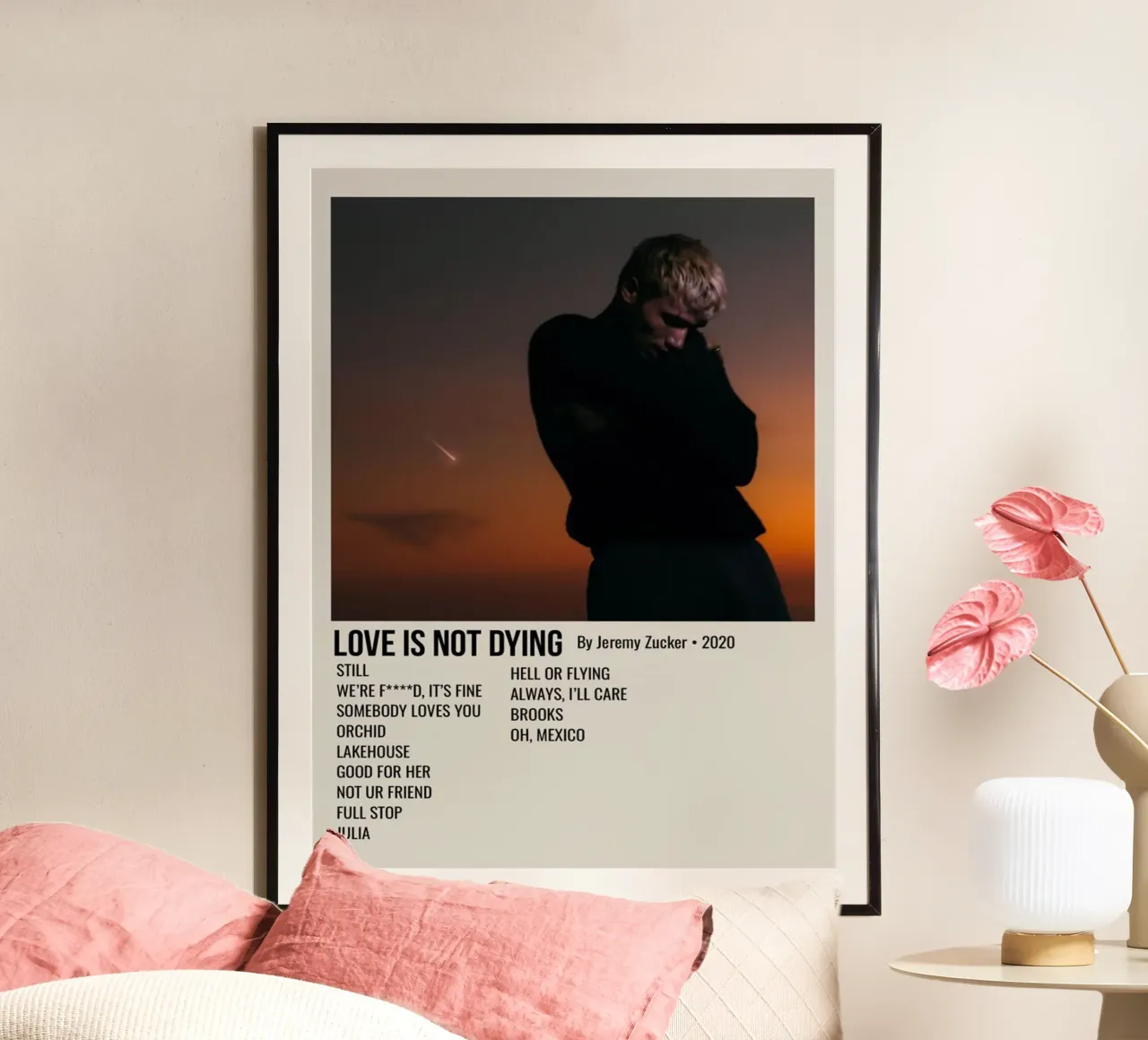 LOVE IS NOT DYING By Jeremy Zucker 2020 poster da SoundStudio