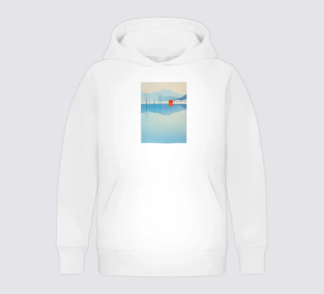 Witte winter kinder hoodie van LaylaOzHome