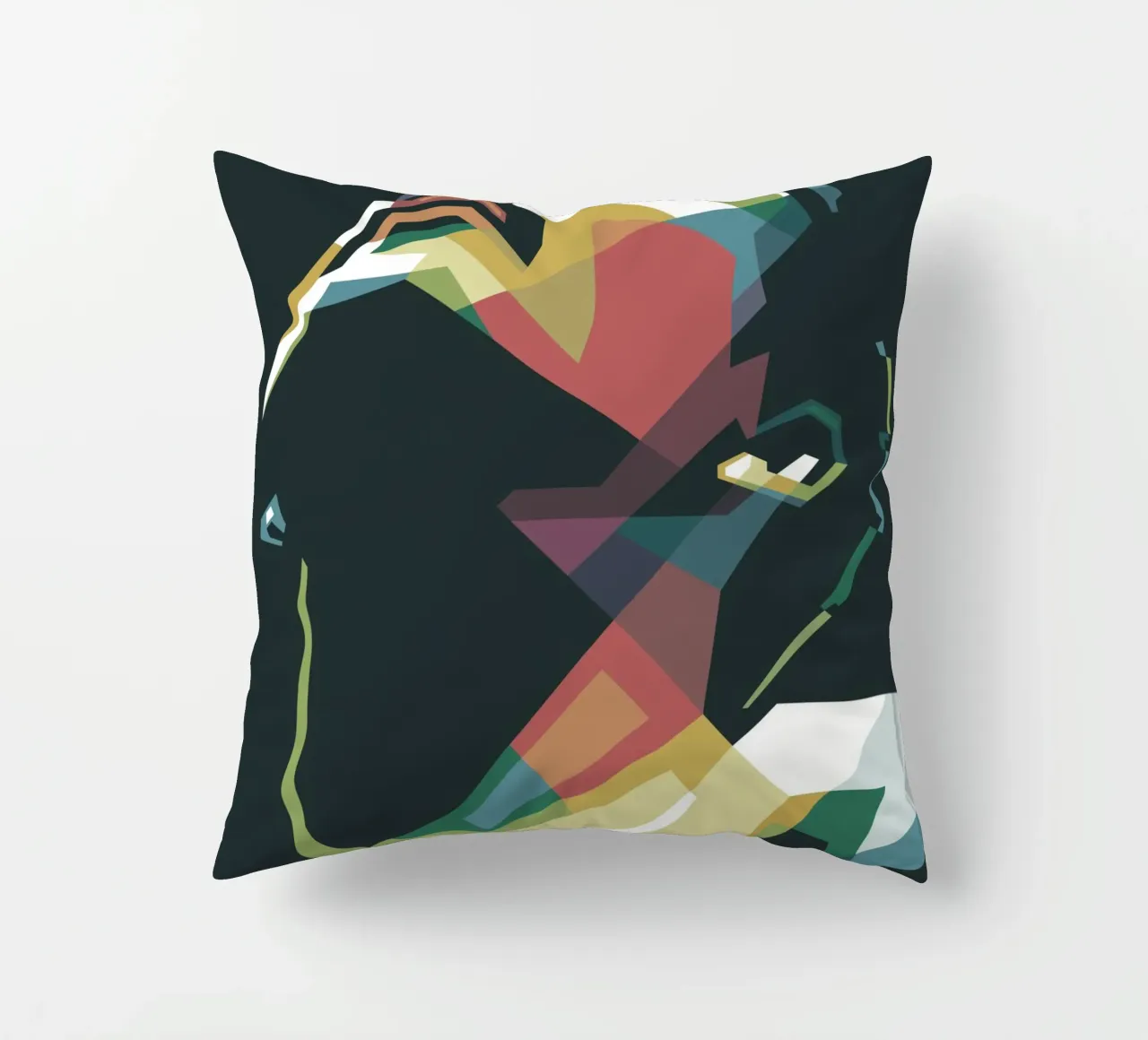 Freddie Mercury WPAP arte pop cojín de Alkahfsmart