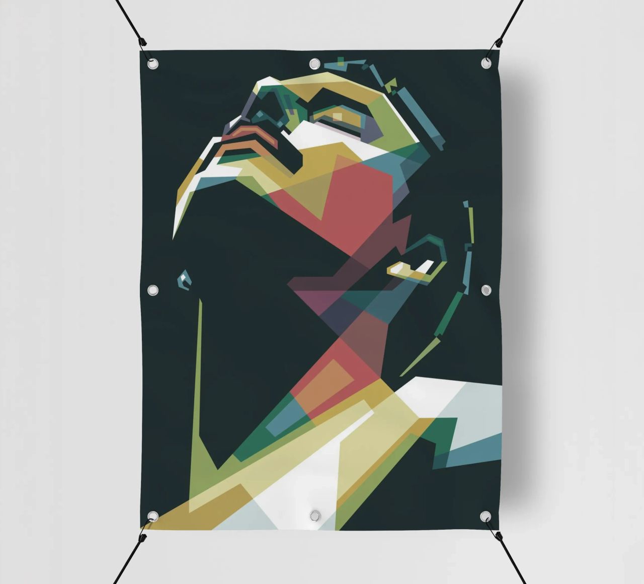 Freddie Mercury WPAP pop art telo in pvc da Alkahfsmart