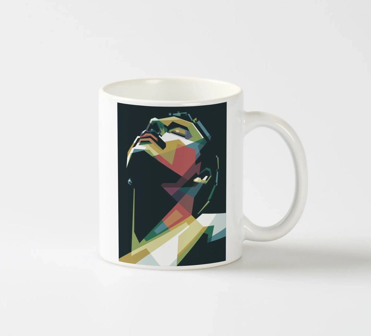 Freddie Mercury WPAP Pop Art Keramik Tasse von Alkahfsmart