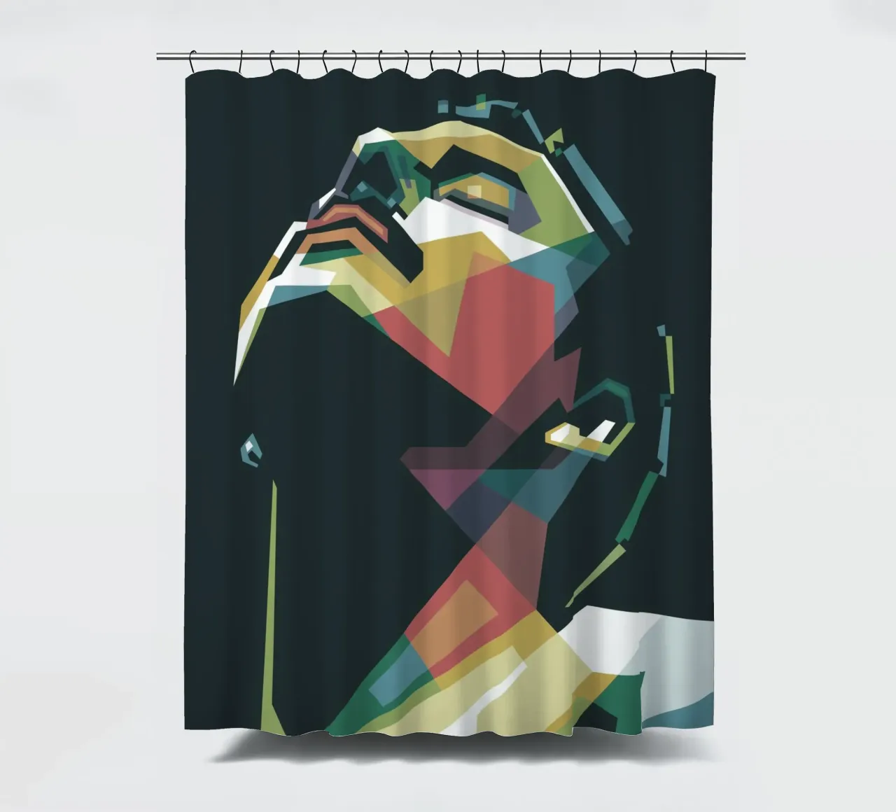Freddie Mercury WPAP pop art tenda da doccia da Alkahfsmart