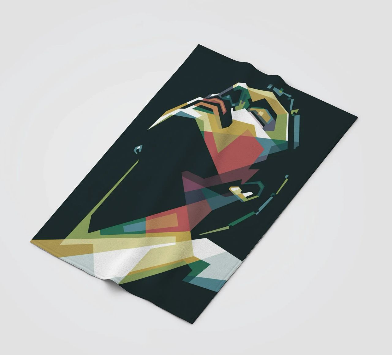 Freddie Mercury WPAP Pop Art Fleecedecke von Alkahfsmart
