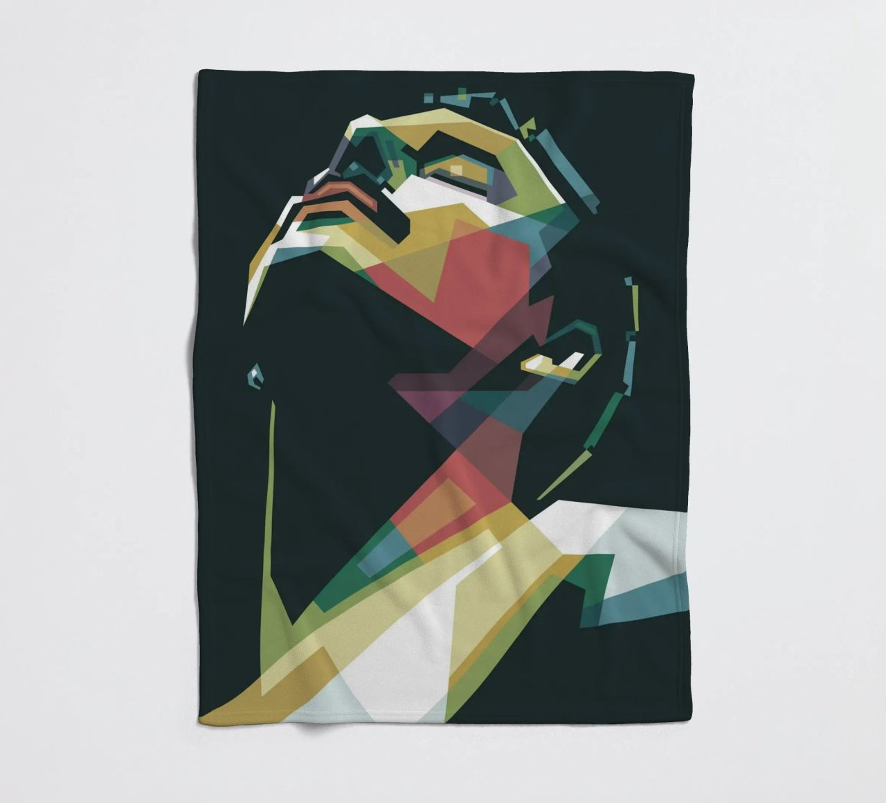 Freddie Mercury WPAP Pop Art Fleecedecke von Alkahfsmart