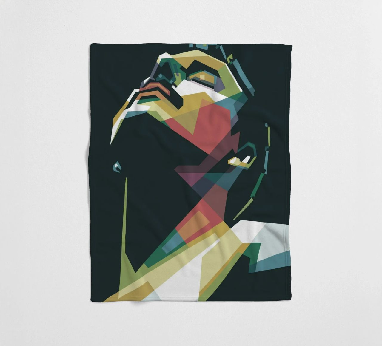 Freddie Mercury WPAP Pop Art Fleecedecke von Alkahfsmart