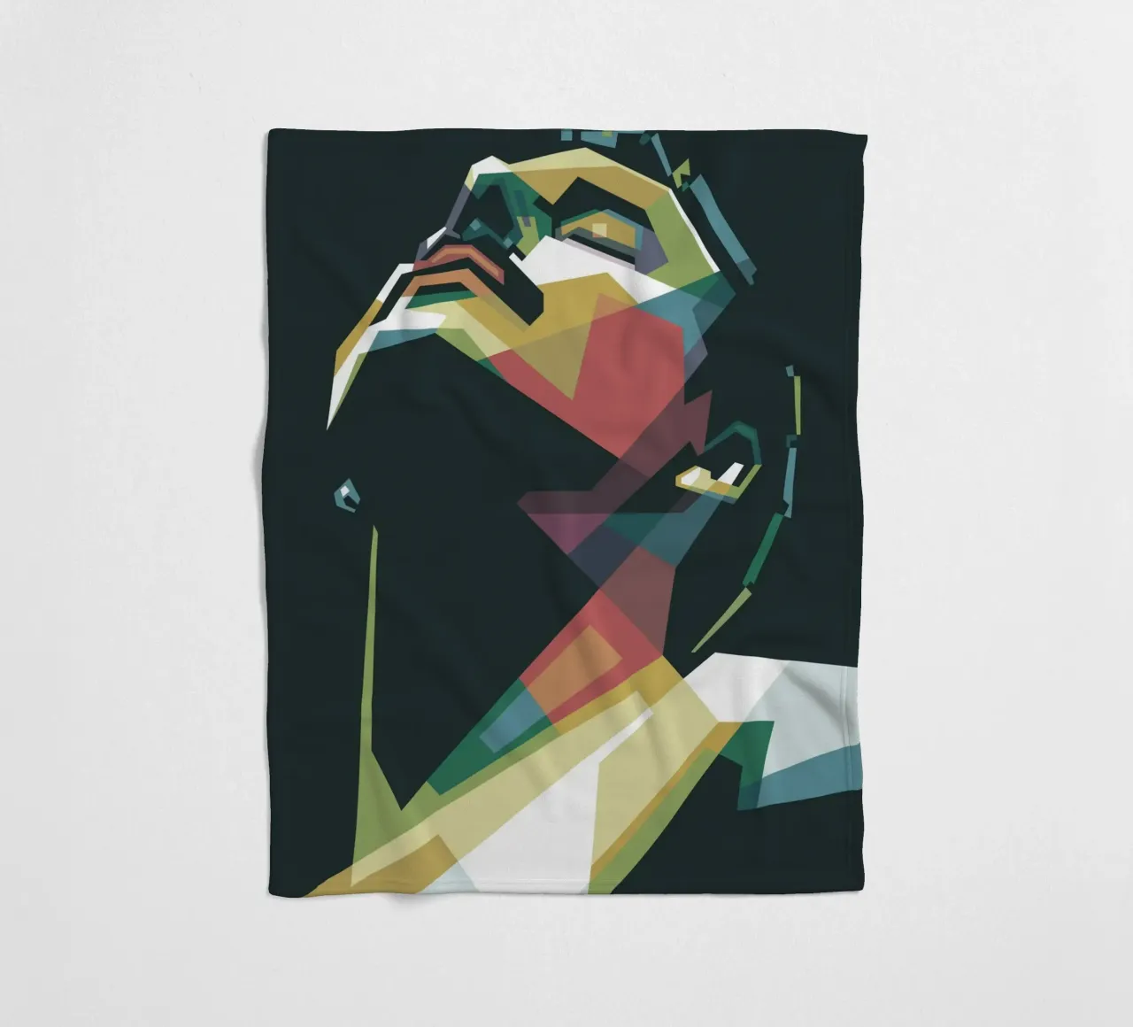 Freddie Mercury WPAP pop art coperta in pile da Alkahfsmart