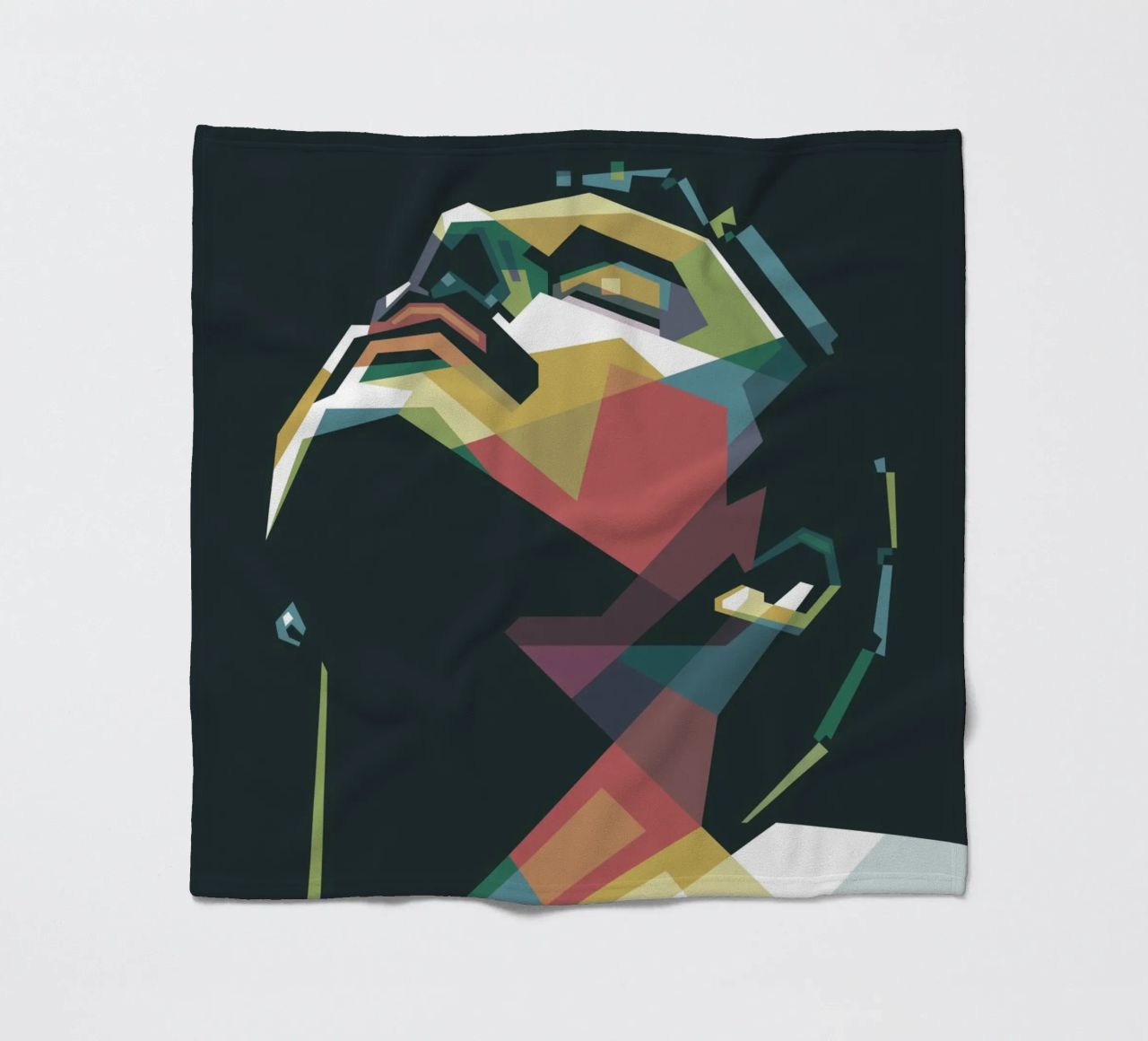 Freddie Mercury WPAP Pop Art Fleecedecke von Alkahfsmart