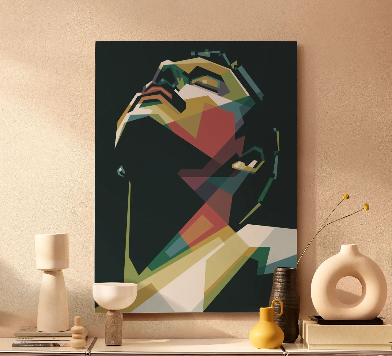 Freddie Mercury WPAP Pop Art Alu-Dibond von Alkahfsmart