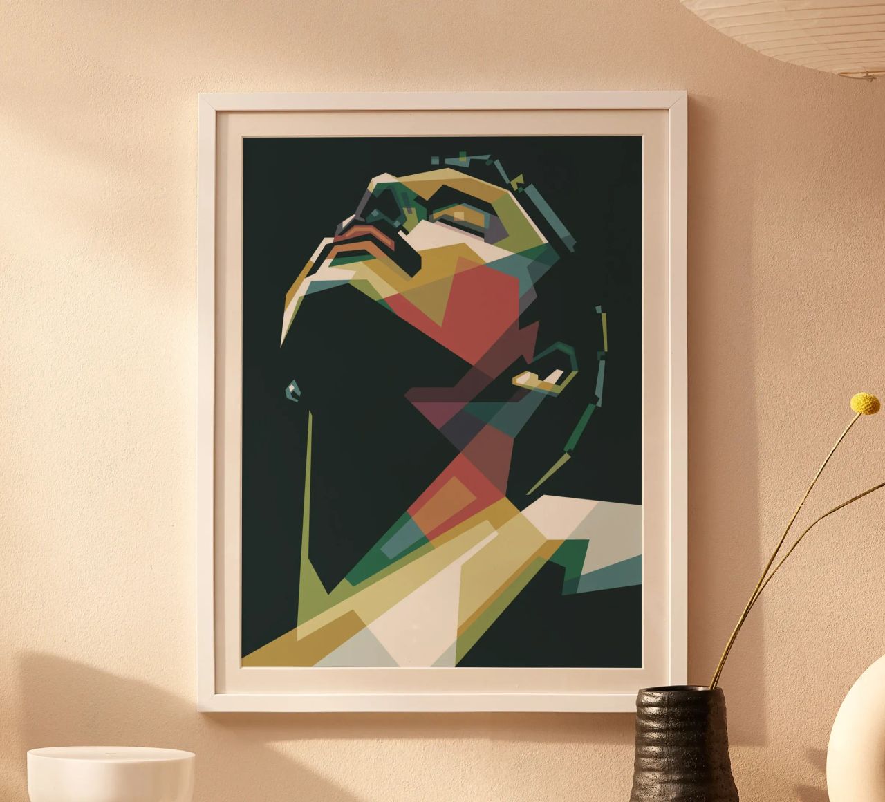 Freddie Mercury WPAP Pop Art Poster von Alkahfsmart