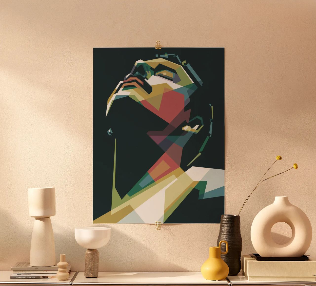 Freddie Mercury WPAP Pop Art Poster von Alkahfsmart