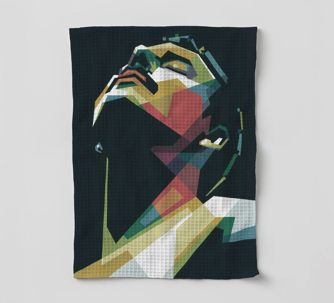 Freddie Mercury WPAP Pop Art Geschirrtuch von Alkahfsmart