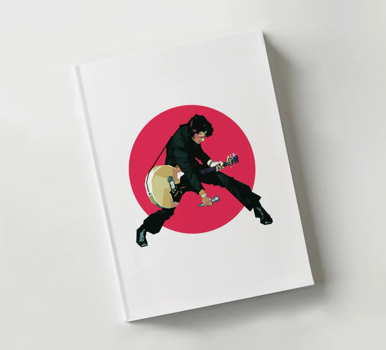 Der König des Rock 'n' Roll Notizbuch von Alkahfsmart